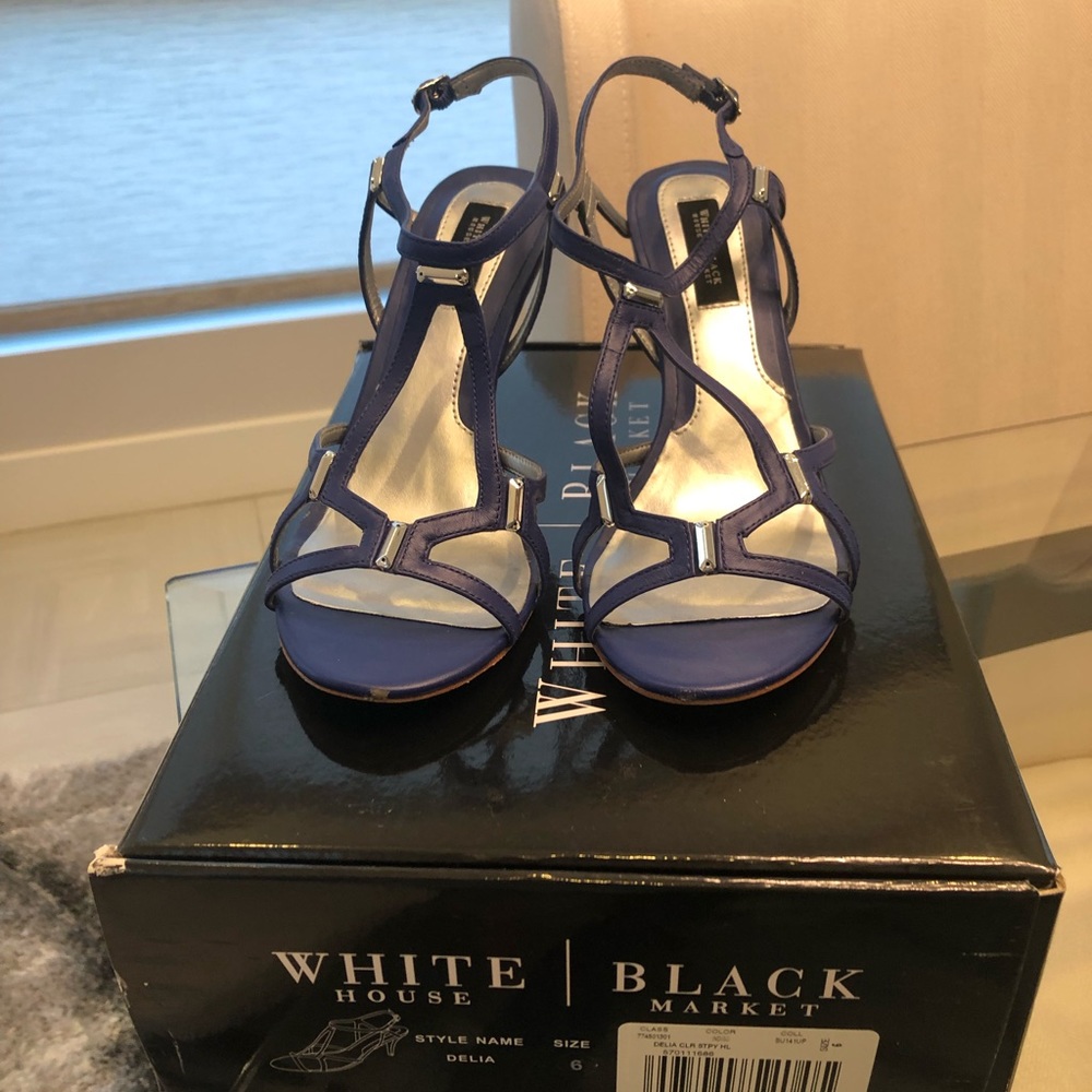 White House Black Market size 6 Blue